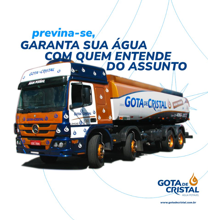 Entrega de água potável em São Paulo - Gota de Cristal